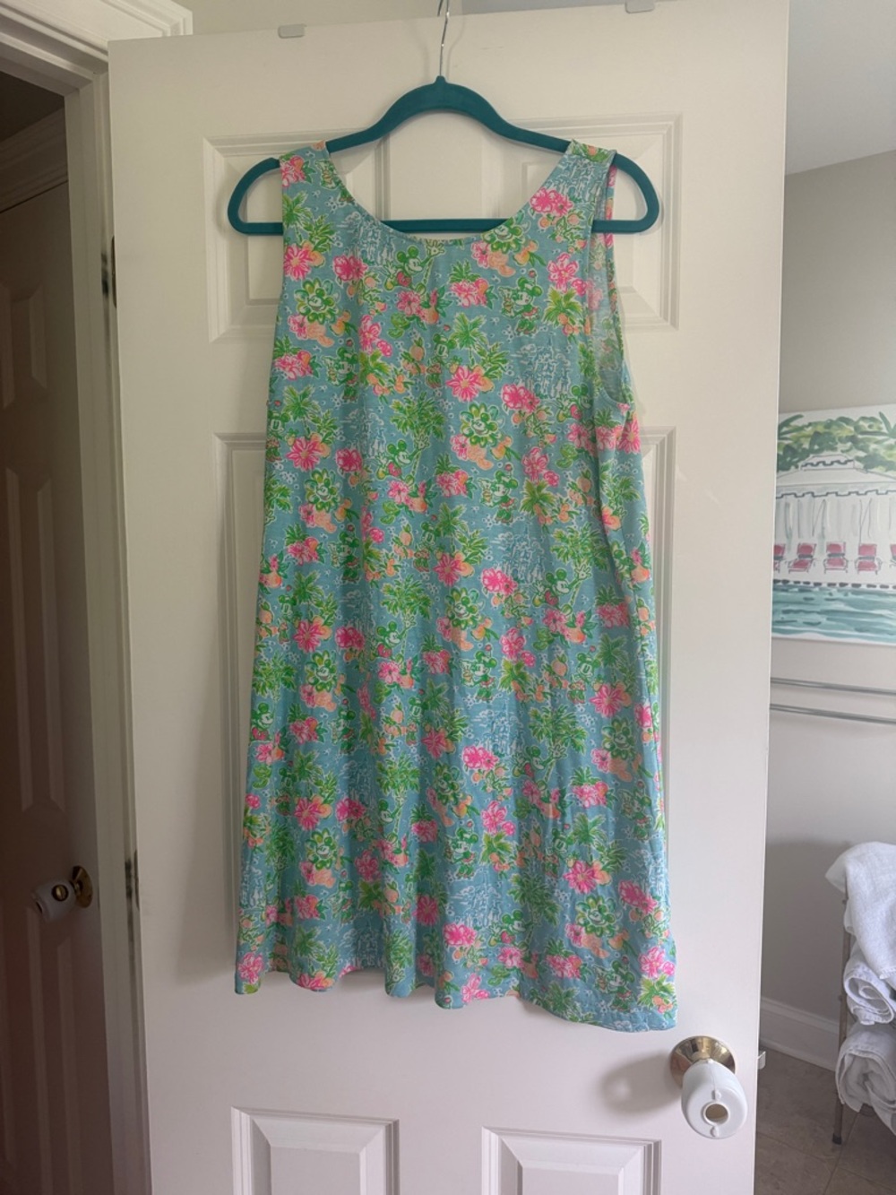 Disney X Lilly Pulitzer Kristen swing  Floral Sleeveless Dress women’s size XL